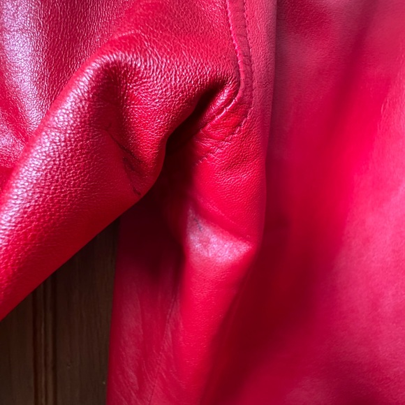 Red Leather Jacket - Picture 6 of 6